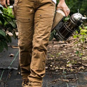 DOVETAIL Women's Utility Cargo Pants in Brown Sz 28